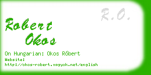 robert okos business card
